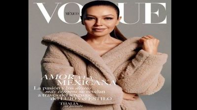 Thalía engalana la portada de Vogue México por primera vez
