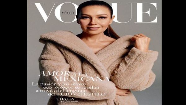 Thalía engalana la portada de Vogue México por primera vez