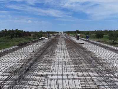 Obras de pavimentación en tramo entre Pilar y el rio Tebicuary registran 45% de avance | .::Agencia IP::.