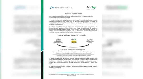 HOY / Empresa de Trovato se pone a disposición de Seprelad y Fiscalía