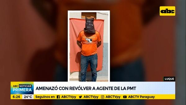 Detenido por amenazar con revólver a agente de la PMT - ABC Noticias - ABC Color