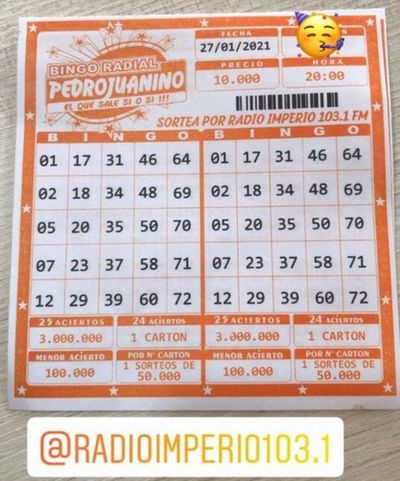 Bingo Radial Pedrojuanino ahora otorga a sus ganadores G. 75.840.000 en premios al mes