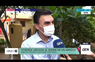 HOY / Vivienda al costado de un arroyo: Ministerio de Urbanismo se comprometió en asistir a la familia