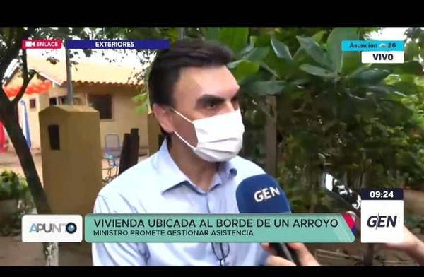 HOY / Vivienda al costado de un arroyo: Ministerio de Urbanismo se comprometió en asistir a la familia