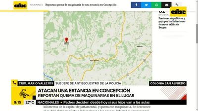 Atacan una estancia en Concepción - ABC Noticias - ABC Color