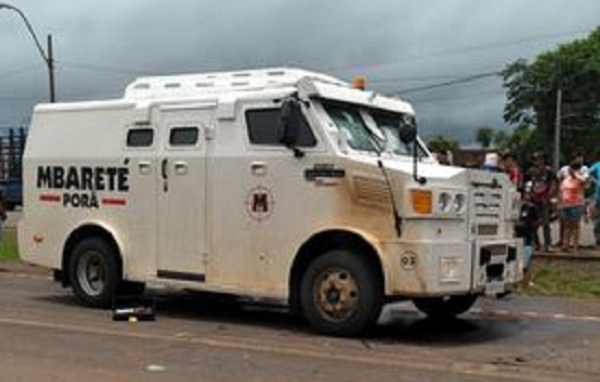 Asaltaron a balazos un camión de caudales en Juan E. O’Leary - Noticiero Paraguay