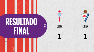 Celta y Eibar se repartieron los puntos en un 1 a 1