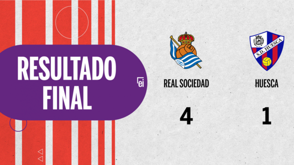 Con doblete de Mikel Oyarzabal, Real Sociedad derrotó a Huesca