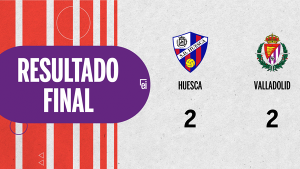 Empate a 2 entre Huesca y Valladolid