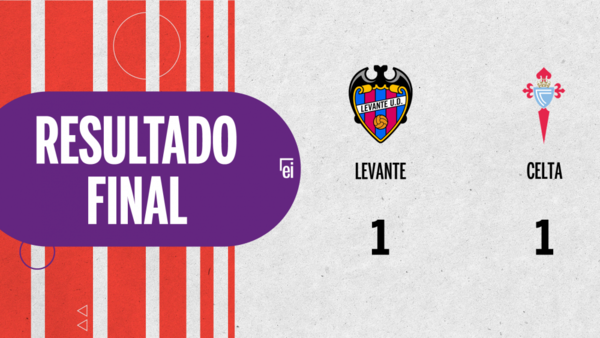 Empate a uno entre Levante y Celta