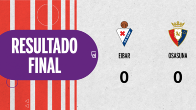 Eibar y Osasuna no se sacaron ventaja y terminaron sin goles