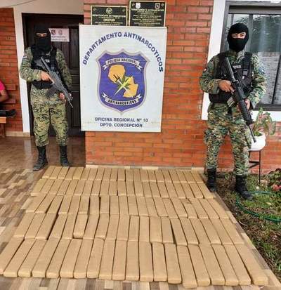 Yby Yaú: Tras persecución incautan  cargamento de marihuana