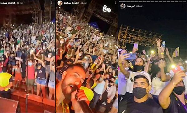El anfiteatro de San Ber había sido habilitado para más de 1.500 asistentes - Nacionales - ABC Color