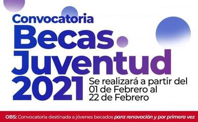 Inicia Convocatoria 2021 para Postulación a Becas Juventud