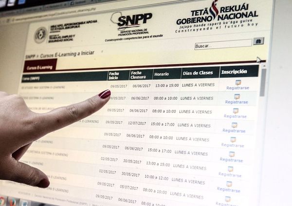 SNPP habilita nuevos cursos para febrero