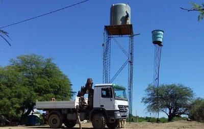 Instalan tanque elevado para productores agropecuarios de Pirizal