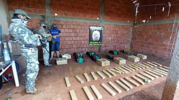Senad allana una vivienda y encuentra casi media tonelada de marihuana