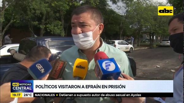 Políticos visitaron a Efraín en prisión - ABC Noticias - ABC Color