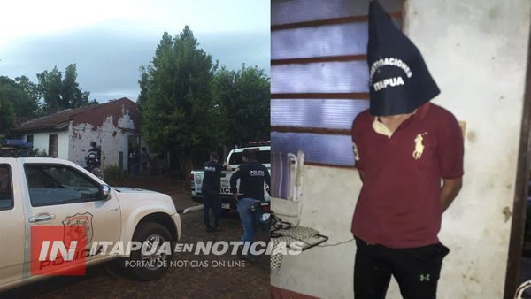 EN ALLANAMIENTO DETIENEN A HOMBRE CON ORDEN DE CAPTURA POR TENTATIVA DE HOMICIDIO