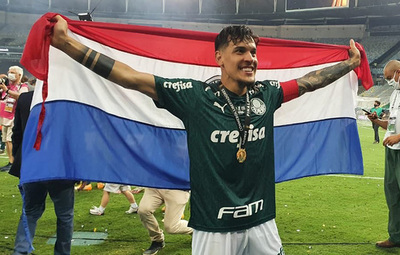 Gustavo Gómez ¡Campeón! de la Copa Libertadores con el Palmeira. | OnLivePy