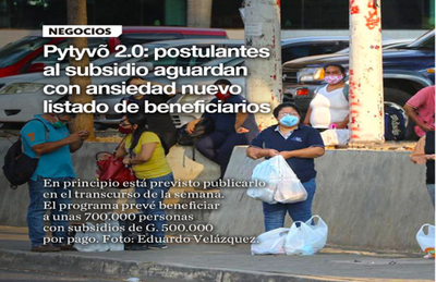 Pytyvõ 2.0: postulantes al subsidio aguardan con ansiedad nuevo listado de beneficiarios