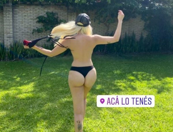 ¡Carmiña Masi se empelotó para la perrada!
