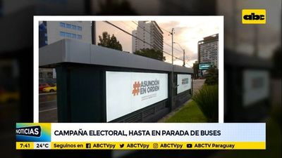 Campaña electoral de Nenecho, hasta en parada de buses - ABC Noticias - ABC Color