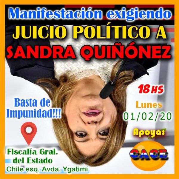 Exigirán juicio político o la renuncia de la fiscala general Sandra Quiñónez - Nacionales - ABC Color