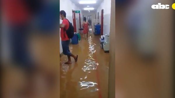 Hospital de Calle’i en San Lorenzo ayer volvió a estar bajo agua - Nacionales - ABC Color
