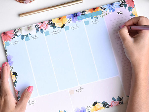 3 diseños imprimibles para organizar tu vida