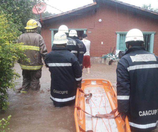 Dramática situación en Caacupé: todo está bajo agua