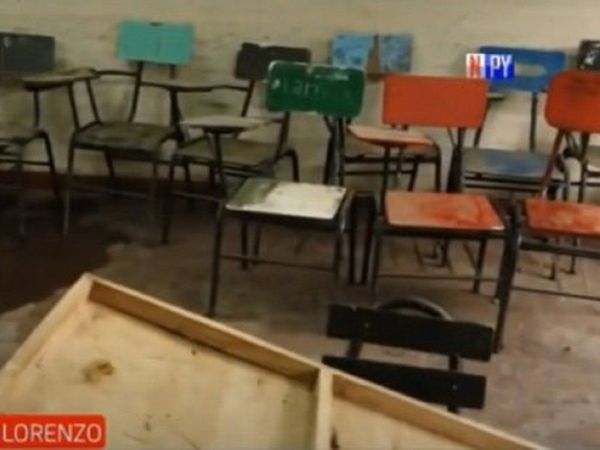 Penosa situación en escuela de San Lorenzo a semanas del inicio de clases