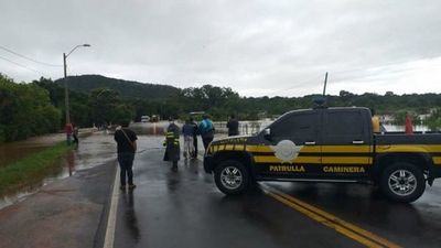 Varios puntos de las Rutas PY01 y PY02 están clausuradas a raíz del temporal