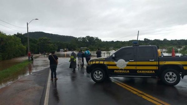 Varios puntos de las Rutas PY01 y PY02 están clausuradas a raíz del temporal