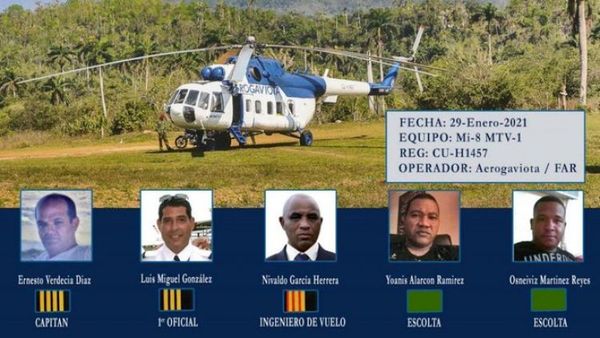 Cuba: Revelan identidad de fallecidos en accidente de helicóptero militar