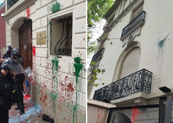 Volvieron a atacar la embajada paraguaya en Argentina - Megacadena — Últimas Noticias de Paraguay
