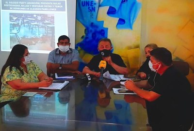 Unión Nacional de Educadores ombotove jeho jey mbo’ehaópe clase presencial rupive - ABC Remiandu - ABC Color