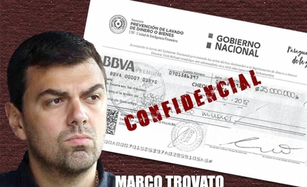 HOY / Prueba del amaño: Seprelad confirma que Trovato pagó con cheque de su cuenta bancaria