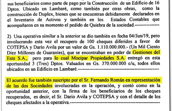 Más documentos revelan esquema de vaciamiento de grupo Mocipar - Nacionales - ABC Color