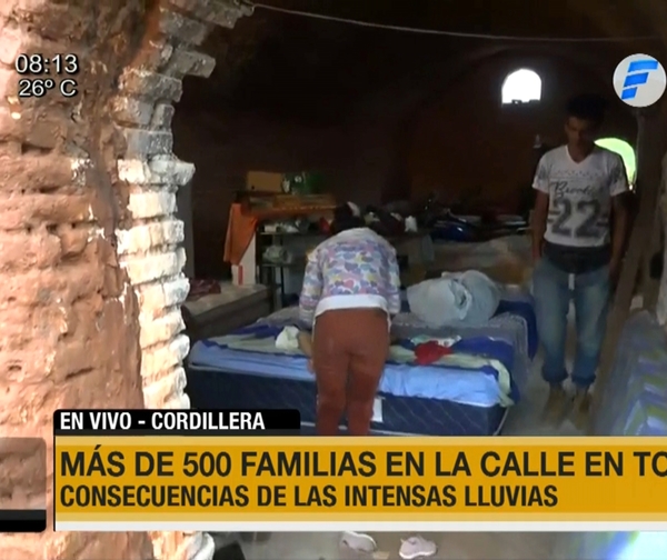 Tobatí: Más de 500 familias en la calle tras temporal