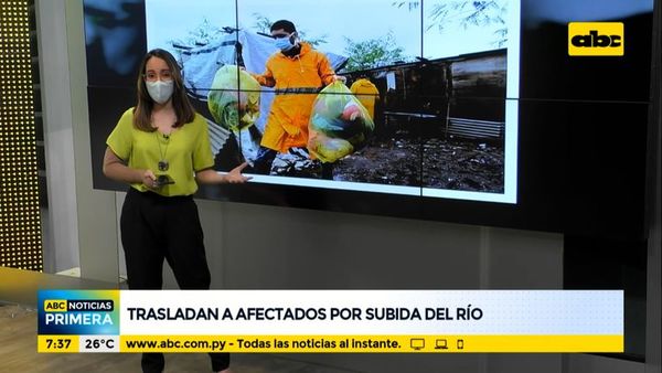 Trasladan a primeros afectados por subida del Río - ABC Noticias - ABC Color