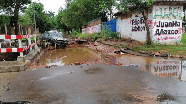 6 ciudades fueron las más afectadas por destrucciones de calles en Central, informa MOPC