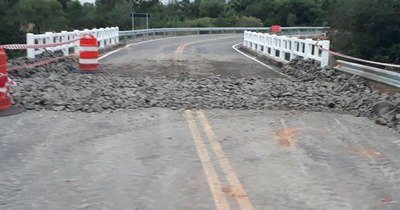 La Nación / Puente reparado por el MOPC genera burlas en redes sociales