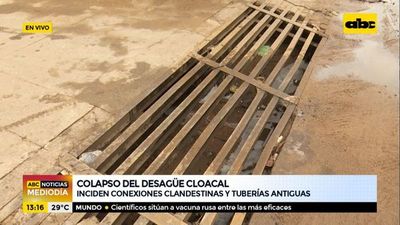 Conexiones clandestinas y tuberías antiguas provocan colapso del desagüe cloacal, según Essap - ABC Noticias - ABC Color