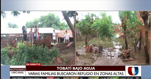 Inundaciones afectan a 500 familias en Tobatí