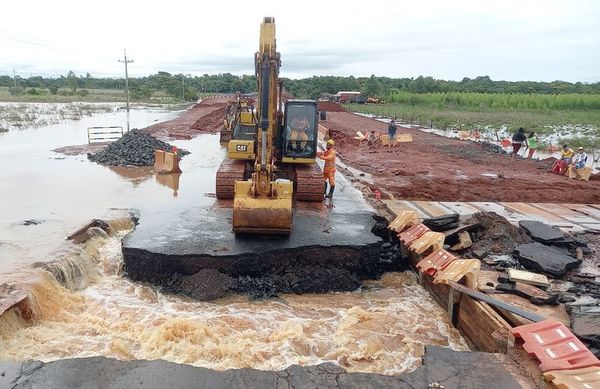 Desde el MOPC culpan al “cambio climático” por daños en rutas - Nacionales - ABC Color