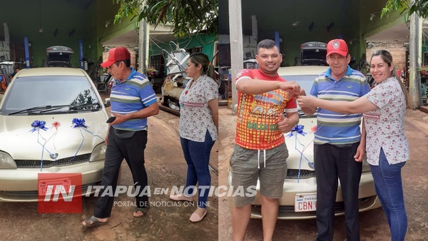 SORPRENDIÓ A SU PAPÁ REGALANDOLE UN AUTOMÓVIL