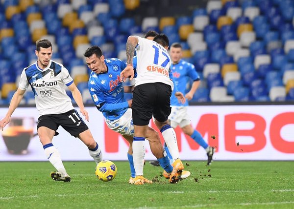 Napoli y Atalanta firman un empate en la ida por semifinales de Copa Italia