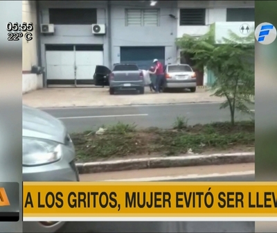 A los gritos, mujer evita rapto en Asunción