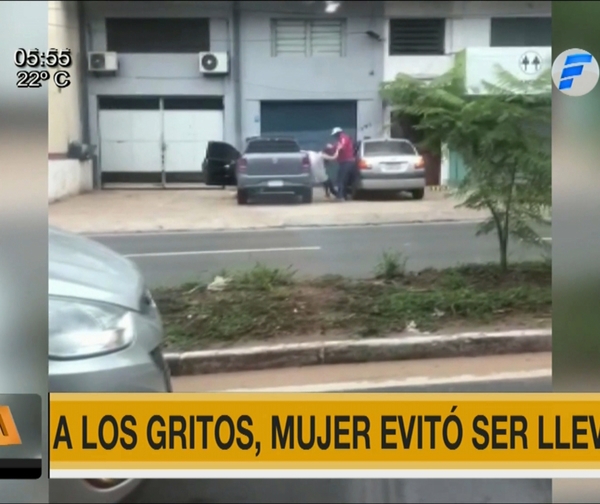 A los gritos, mujer evita rapto en Asunción